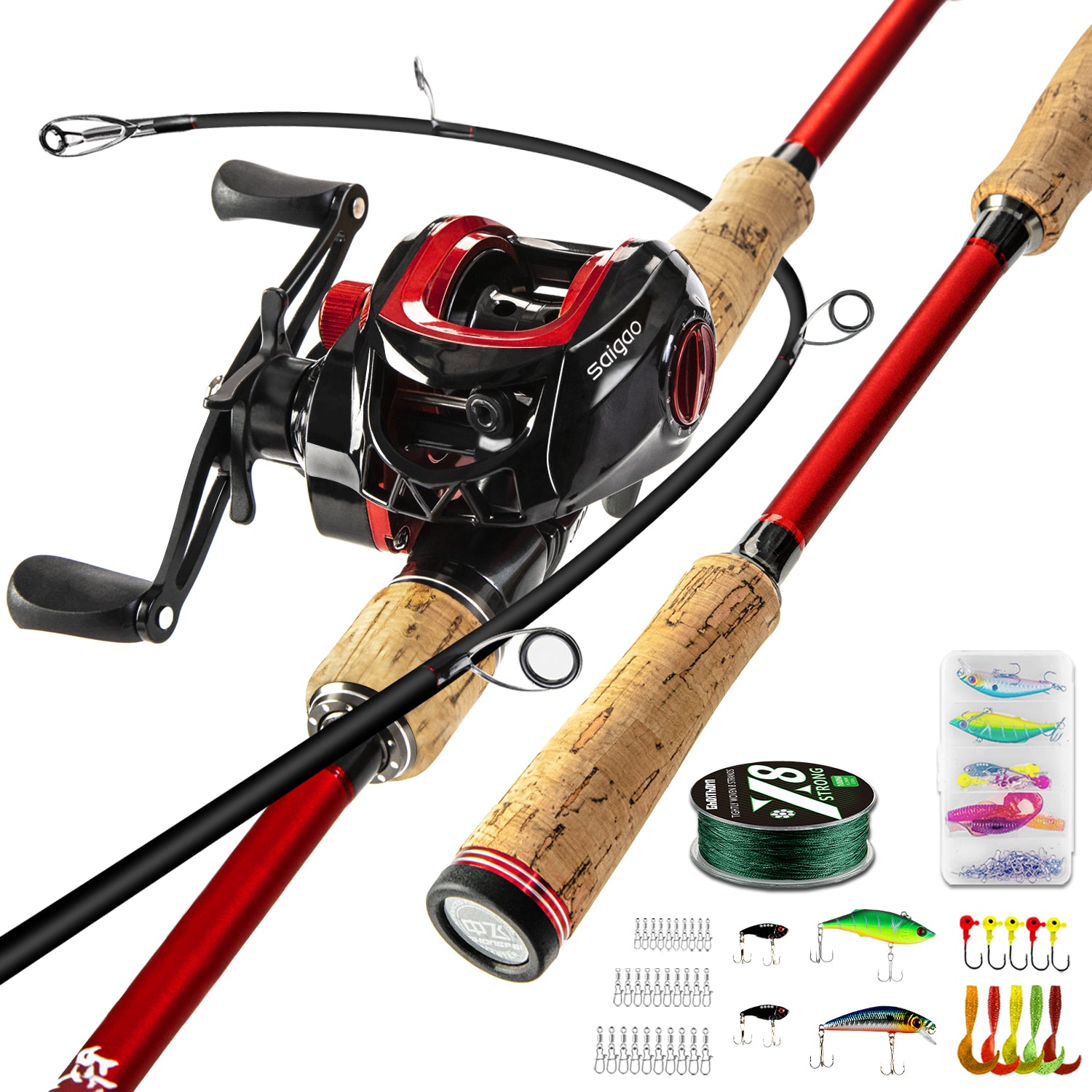 Ghosthorn Fishing Rod and Reel Combo, Graphite Hungary