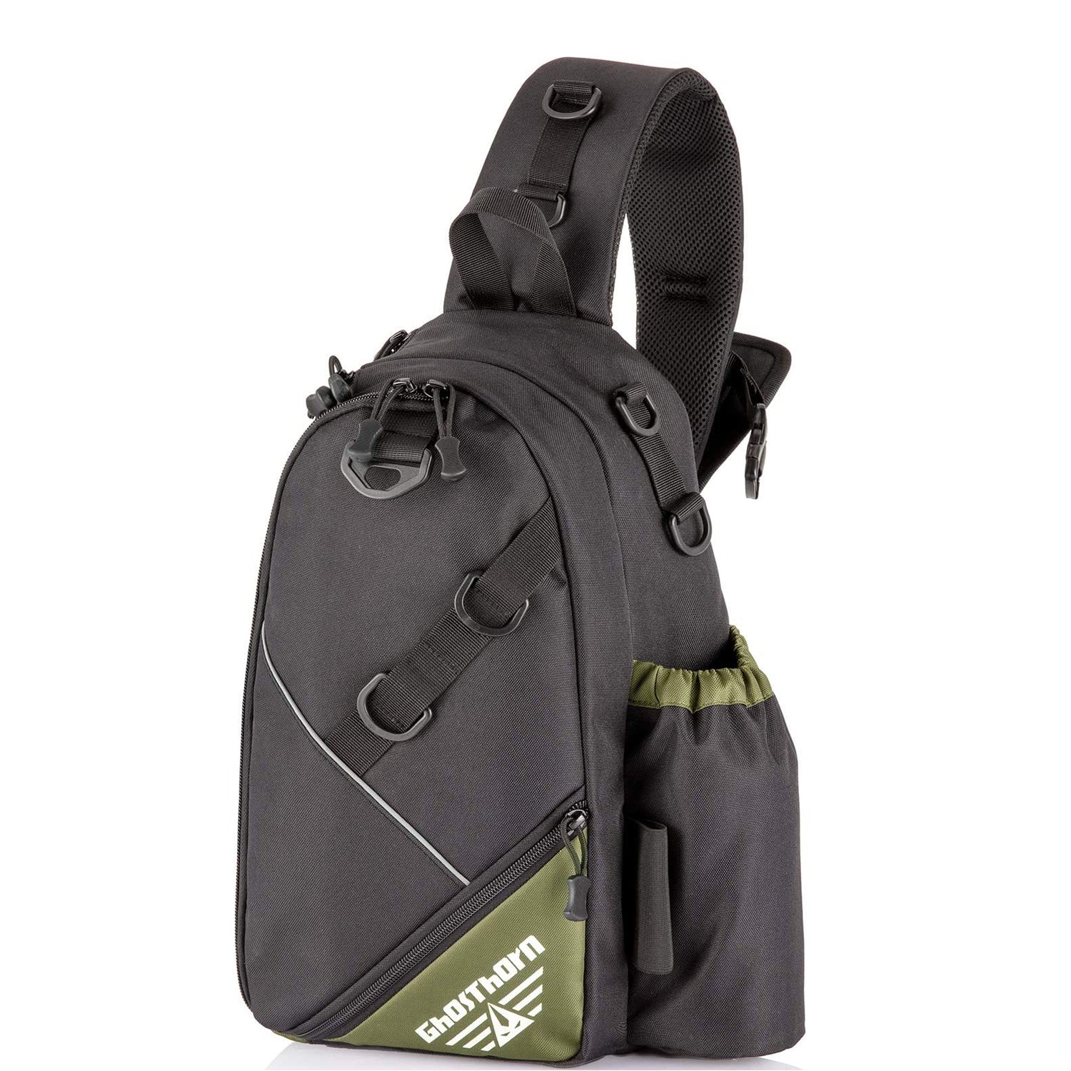 fishing pole bag with rod holder Bag with Rod Holder Tackle Box Large – Ghosthorn