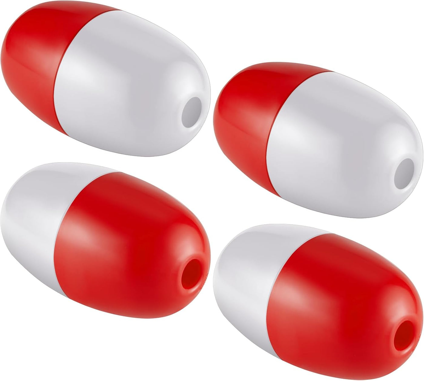 Ghosthorn Fishing buoys Lewtemi Buoys Floats Rope Floats Marine, 4.72'' x 2.75'', 3/5'' Hole Deep Water Fishing Marker Buoys Bulk for Boats Swimming Kayak Crabbing Trail Dock Pool - Ghosthorn