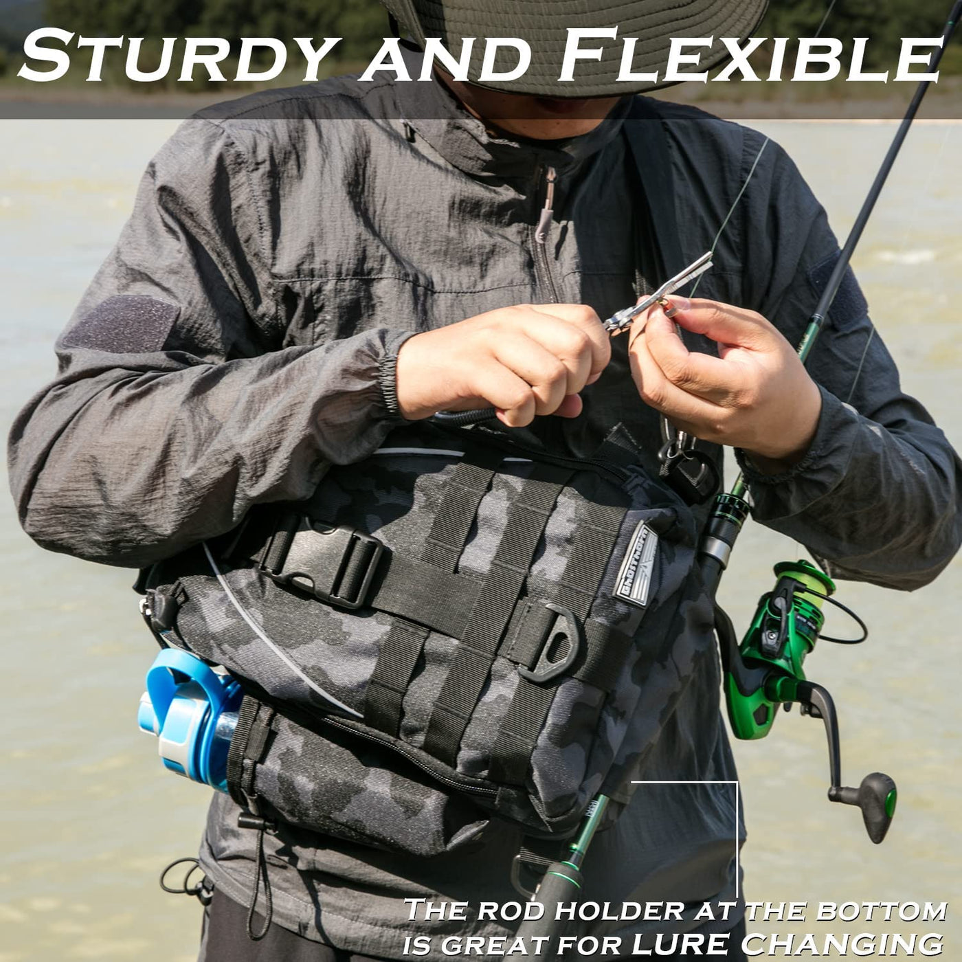 Fishing Tackle Backpack Rod Holder, Fishing Backpack Holds Rods