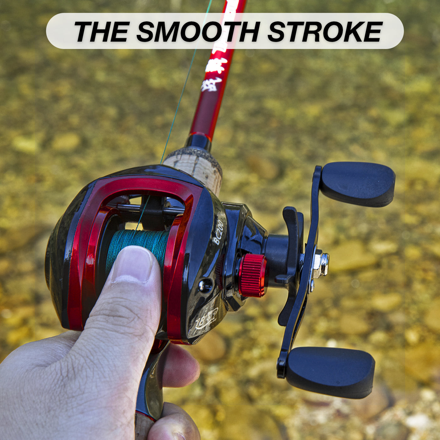 3 piece baitcasting rod 3 Piece Ghosthorn Fishing Rod and Reel Combo, Baitcasting Reel Travel