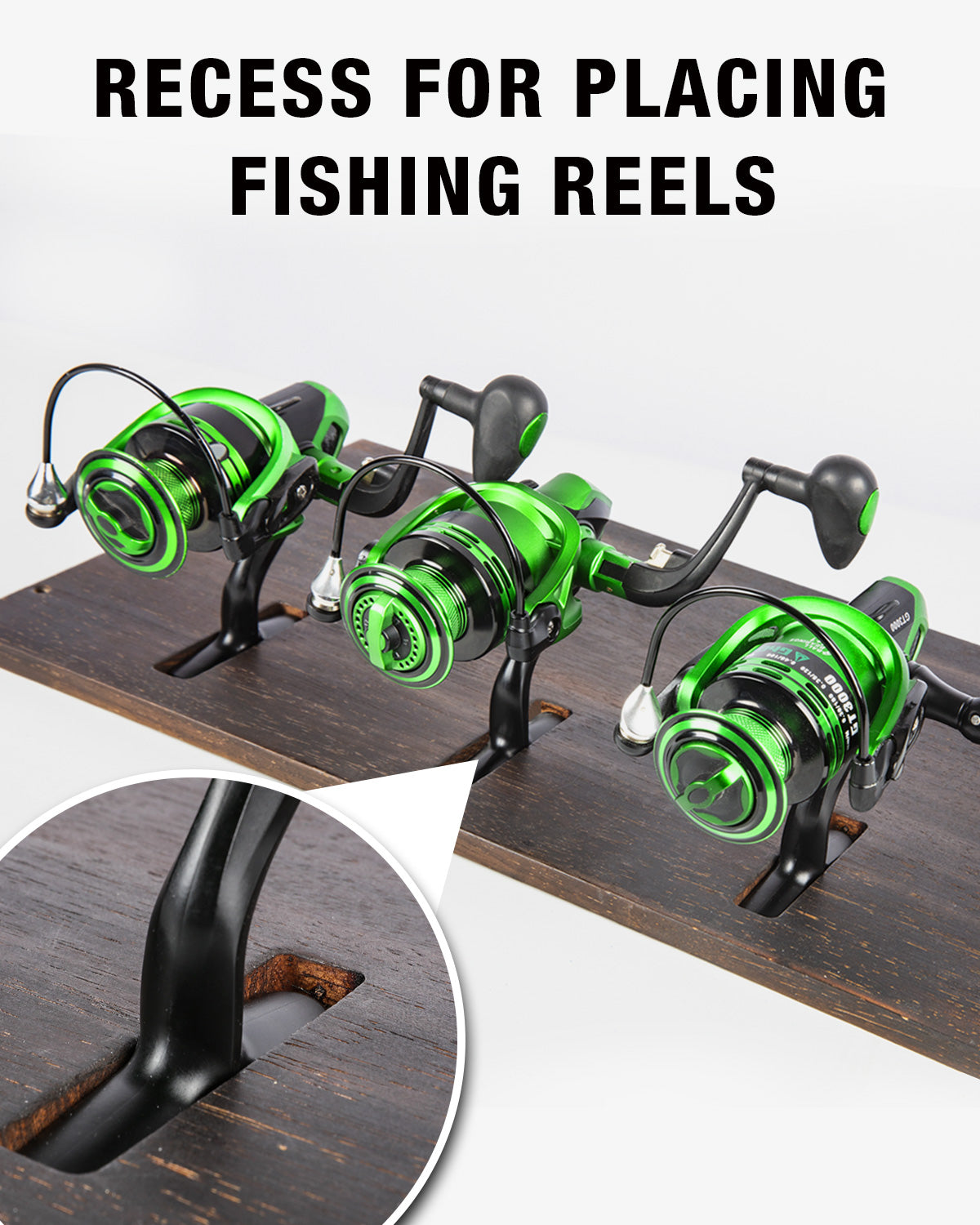 Fishing Pole Rod Racks Holds Up to 12 Rods Hard Wood Wall Mounted Pole –  Ghosthorn
